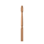 3-1/4" x 48" Natural Alder Short Utility Newel - LJ4180