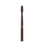 3-1/4" x 48" Walnut Short Utility Newel - LJ4180