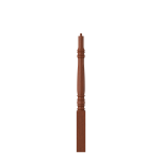 3-1/4" x 43" Brazilian Cherry Short Utility Newel - LJ4270