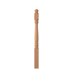 3-1/2" x 48" Natural Alder Short Utility Newel - LJ4500