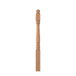 3-1/2" x 48" Natural Alder Short Utility Newel - LJ45008