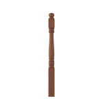 3-1/2" x 48" Cherry Short Utility Newel - LJ45008