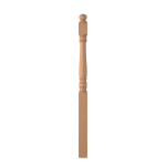 3-1/2" x 58" Natural Alder Short Utility Newel - LJ4504