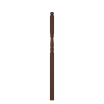3-1/2" x 73" Walnut Intermediate Landing Newel - LJ4505