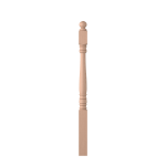 3-7/16" x 48" Hard Maple Short Utility Newel - LJ4600