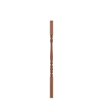 1-1/4" Cherry Hampton Square Top Non Drilled Bottom Baluster LJ5004ND