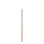 1-1/4" Hard Maple Hampton Square Top Non Drilled Bottom Baluster LJ5004ND