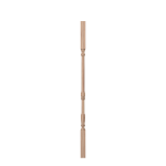 1-1/4" Hickory Colonial Square Top Baluster - LJ5067