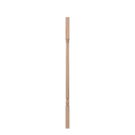 1-1/4" Hickory Colonial Candlecup Square Top Baluster - LJ5141