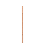 1-1/4" Red Oak Colonial Candlecup Square Top Baluster - LJ5141