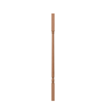 1-1/4" White Oak Colonial Candlecup Square Top Baluster - LJ5141