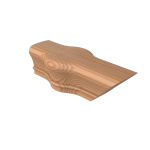 Natural Alder LJ7020 Two Opening Newel Cap