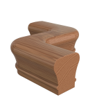 White Oak "S" Shaped Fitting LJ7047