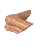 Red Oak Quarterturn Newel Cap - LJ7121