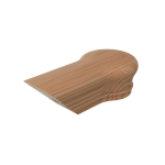 Natural Alder LJ7219 One Opening Newel Cap