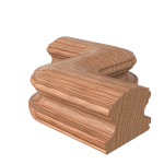 Red Oak "S" Shaped Fitting LJ7447