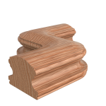 Red Oak "S" Shaped Fitting LJ7448