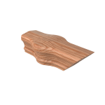 Red Oak Two Opening Newel Cap - LJ7620