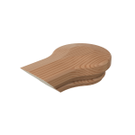 Natural Alder One Opening Newel Cap - LJ7719