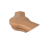 Natural Alder 135&#176; Quarterturn Newel Cap - LJ7721-135