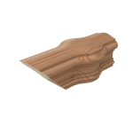 Natural Alder Two Opening Newel Cap - LJ7920