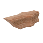 Red Oak Two Opening Newel Cap - LJ7A20