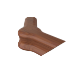 Cherry 135&#176; Quarterturn Newel Cap - LJ7A21-135