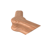 Red Oak 135&#176; Quarterturn Newel Cap - LJ7A21-135