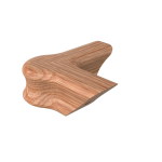 Red Oak Quarterturn Newel Cap - LJ7A21