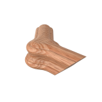 Red Oak 135&#176; Quarterturn Newel Cap - LJ7B21-135