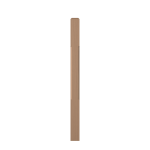 3-1/2" x 48" Poplar Chamfered Short Utility Newel - LJC4000