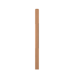 3" x 48" Natural Alder Chamfered Short Utility Newel - LJC4110