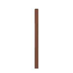 3" x 48" Cherry Chamfered Short Utility Newel - LJC4110