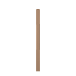 3" x 48" Poplar Chamfered Short Utility Newel - LJC4110