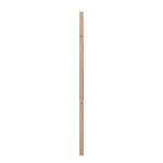 1-1/4" Hickory Square Top V-Groove Baluster LJC5060V