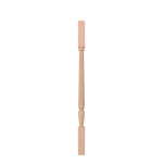 1-3/4" Hard Maple Fluted Square Top Baluster LJF2005