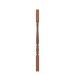 1-3/4" Cherry Challis Fluted Urn Square Top Baluster LJF2105