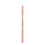 1-3/4" Hard Maple Challis Fluted Urn Square Top Baluster LJF2105