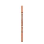 1-3/4" Red Oak Challis Fluted Urn Square Top Baluster LJF2105