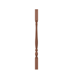 1-3/4" Cherry Bristol Fluted Square Top Baluster LJF2905