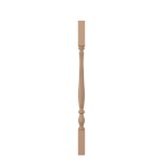 1-3/4" Poplar Bristol Fluted Square Top Baluster LJF2905