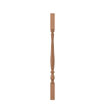 1-3/4" White Oak Bristol Fluted Square Top Baluster LJF2905