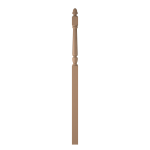 3-1/2" x 78" Poplar Fluted Intermediate Landing Newel Newel - LJF3058