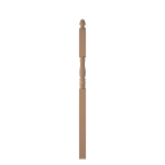 3-1/2" x 73" Poplar Fluted Intermediate Landing Newel - LJF3346