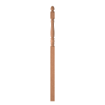 3-1/2" x 78" Red Oak Fluted Intermediate Landing Newel - LJF3358