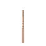 3-1/4" x 43" Hard Maple Fluted Short Utility Newel - LJF3910