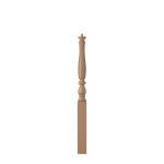 3-1/4" x 43" Poplar Fluted Short Utility Newel - LJF3910