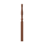 3-1/4" x 50" Cherry Fluted Long Utility Newel - LJF3914