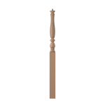 3-1/4" x 50" Poplar Fluted Long Utility Newel - LJF3914