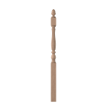 3-1/4" x 58" Hickory Fluted Long Utility Newel - LJF3942